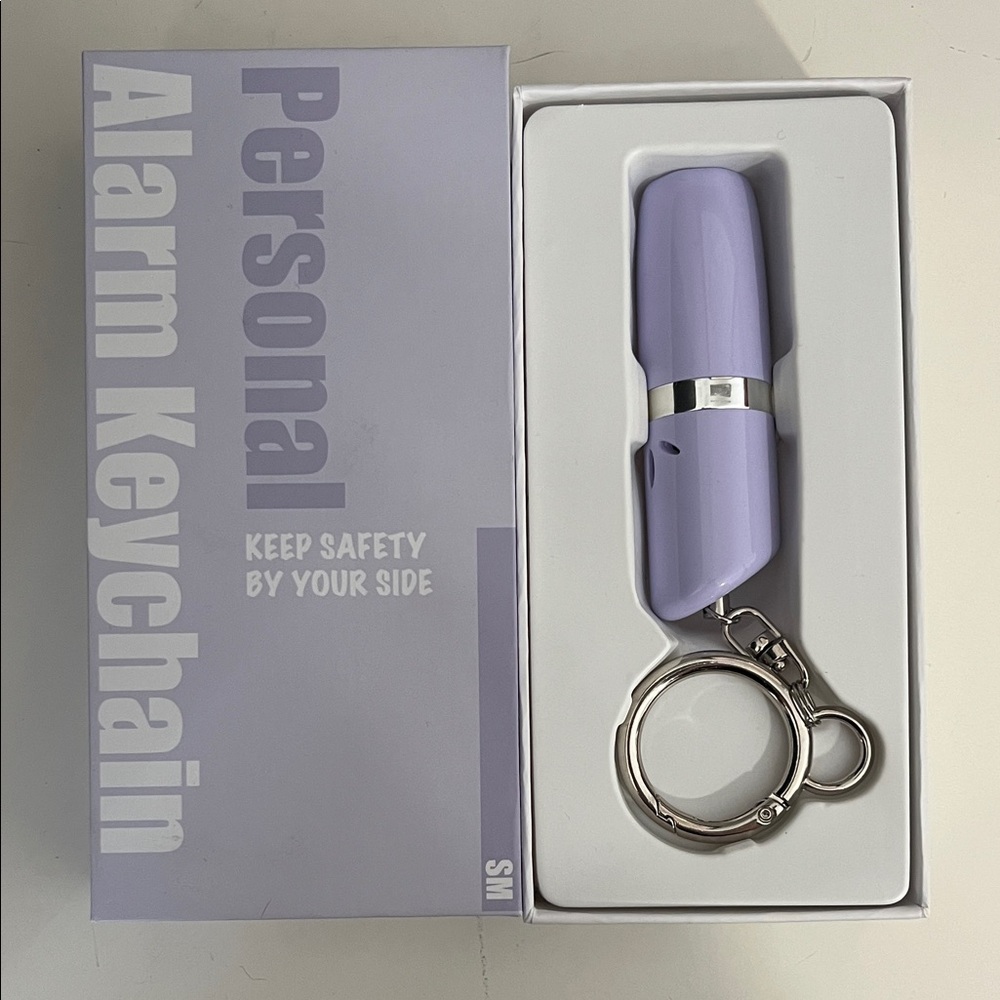 Purple Personal Alarm Keychain